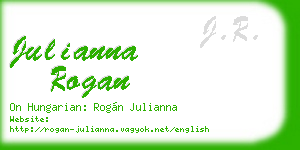 julianna rogan business card